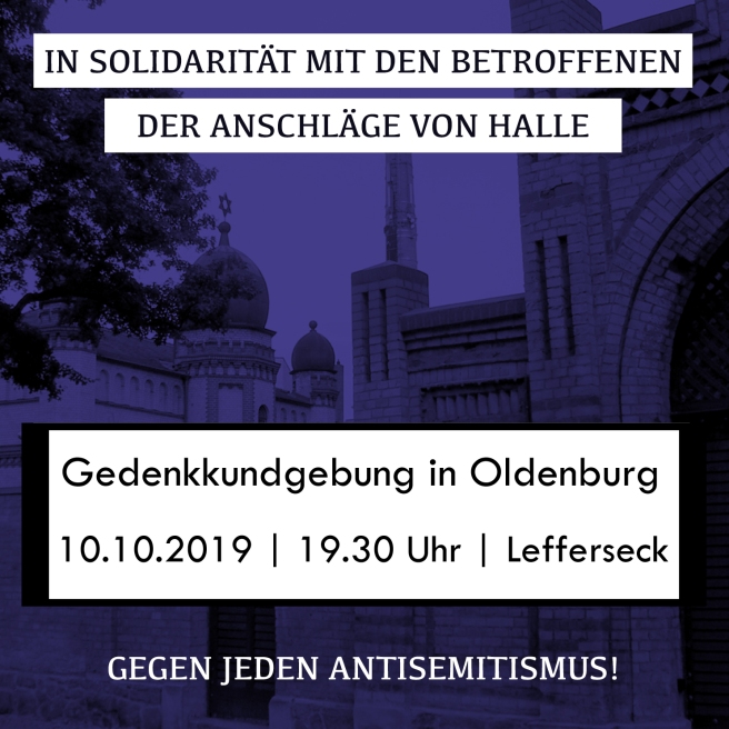 Gedenken an die Opfer des antisemitischen Anschlags in Halle