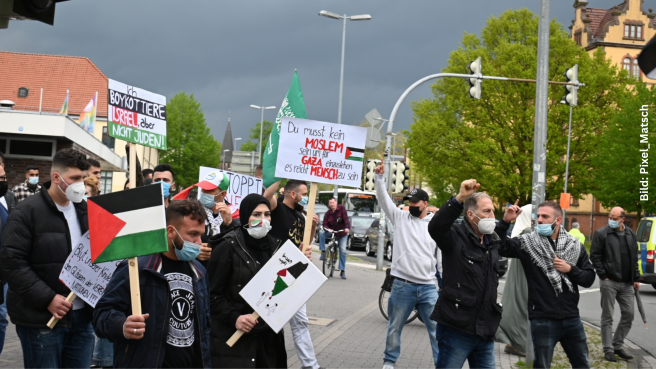 Aufmarsch gewaltbereiter Antisemit:innen zieht ungestört durch die Straßen Oldenburgs
